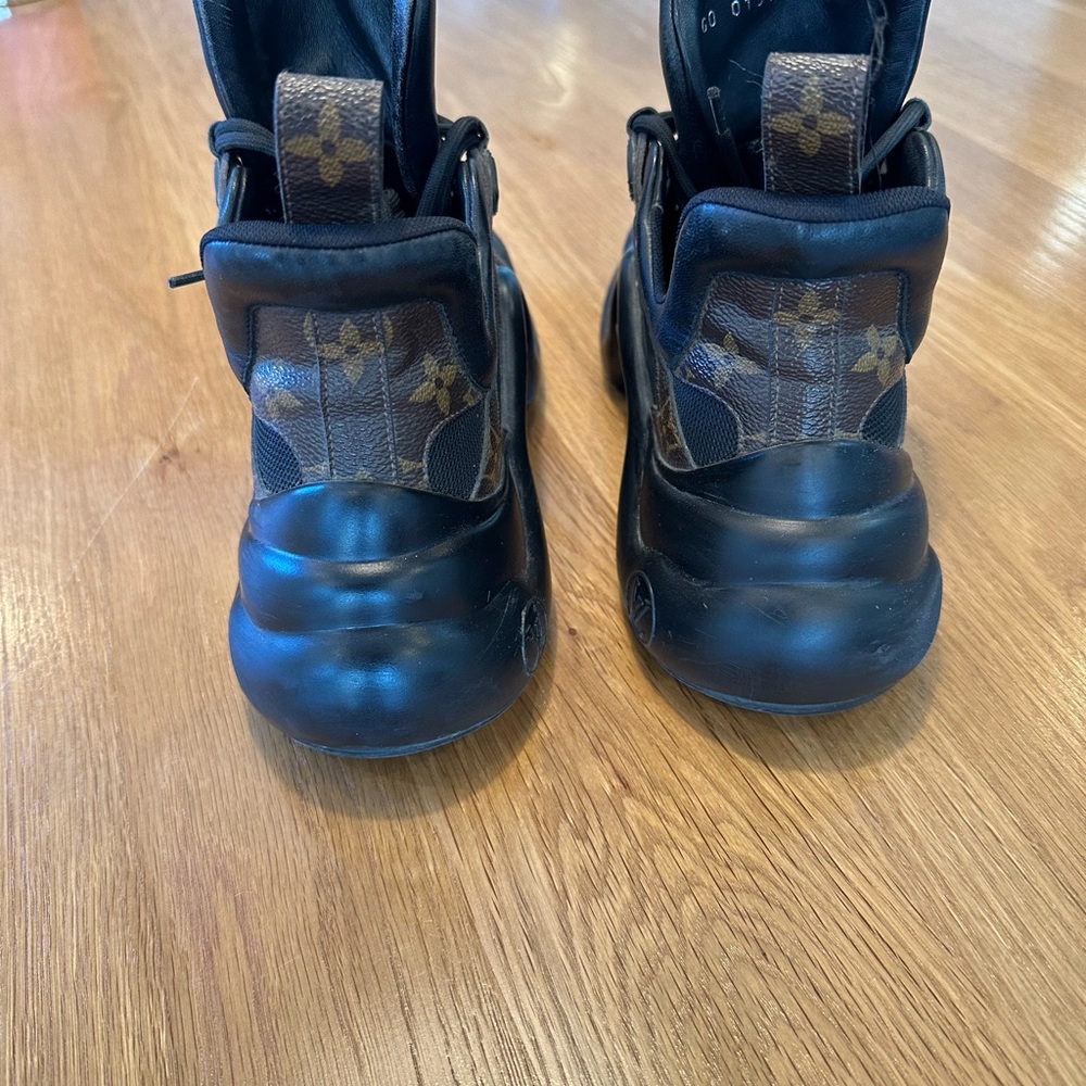 $1080 NEW 100% Auth Louis Vuitton LV Archlight Women's Sneaker 38 Black Monogram - Picture 6 of 11